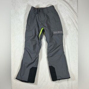 Saga Outerwear Size Small Winter Snow Pants Snowboarding Gray Black Pants EUC